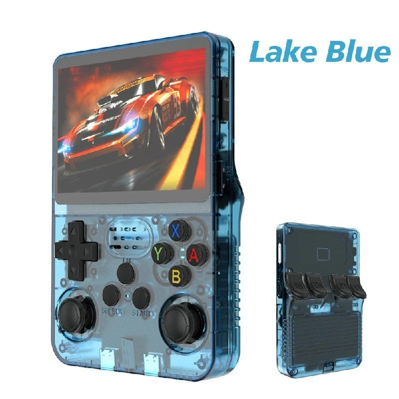 R36S Retro Handheld Game Console with ARKOS System 3.5IPS 128GB/64GB  Storage Preloaded Games Portable Gift for Boys & Gamers