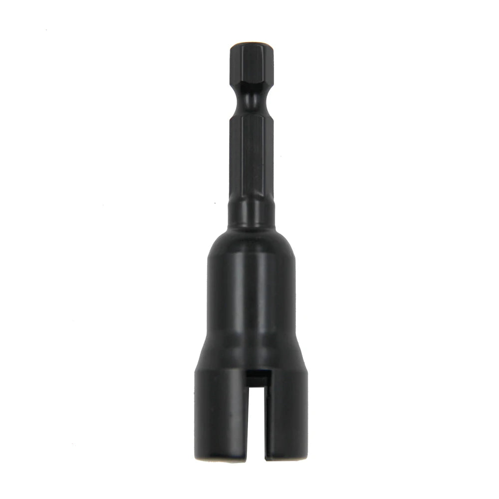 Natural color 65mm slotted socket hexagonal handle electric screwdriver wrench black butterfly hole socket wrench tool
