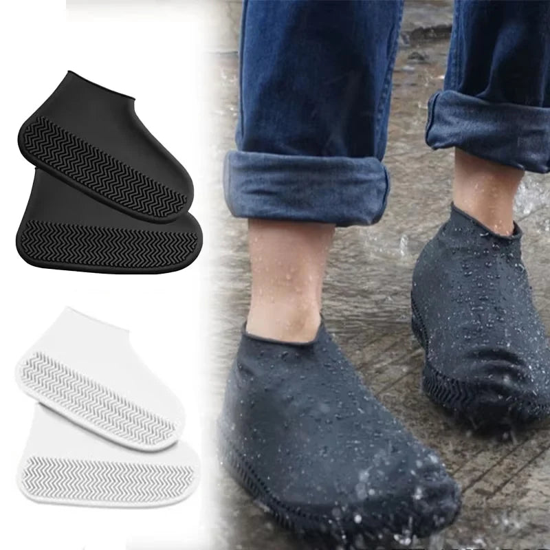 Reusable Waterproof Rain Shoe Covers Non-Slip Overshoes for Men & Women Outdoor Fishing Commute & Household Use Home Garden