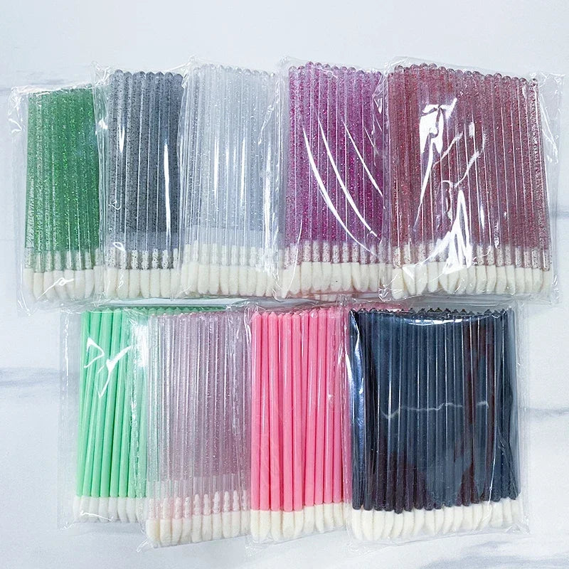 Disposable Eyelash Brush wholesale 50/100pcs Mascara Applicator Wand Eyes Lip Cosmetics Brushes Extension Cosmetic Make up Tools