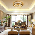 50cm LED Bamboo Woven Ceiling Light 110V E26 Bulb Not Included