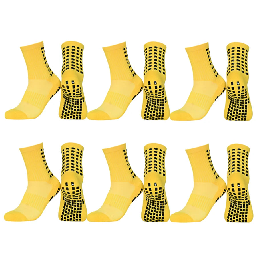 3/6/10pairs unisex non slip grip cycling running non slip grip socks towel bottom breathable shockproof athletic exercise