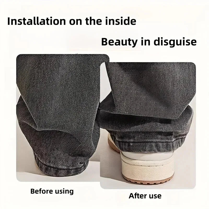 2/4/6/pcs Invisible Leg Shortening Clips - Anti-Slip Hem Grippers for Pants (No-Sew Hem Adjustment Tool)