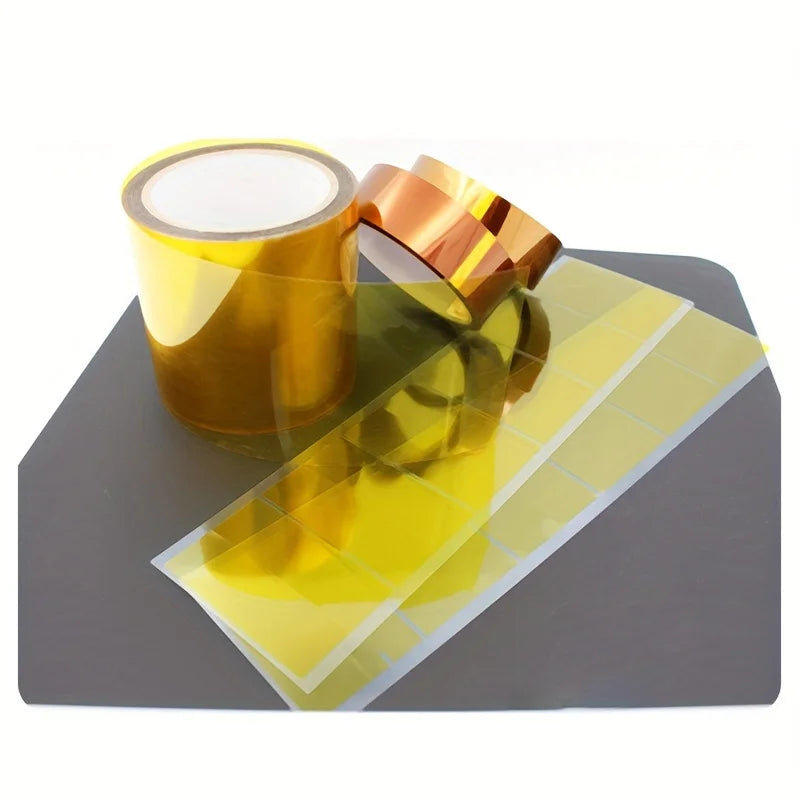 5/10/15/20/30mm Kapton Tape Polyimide Adhesive Insulating Adhesive Tape Каптоновый Скотч Heat Tape for Board Protection