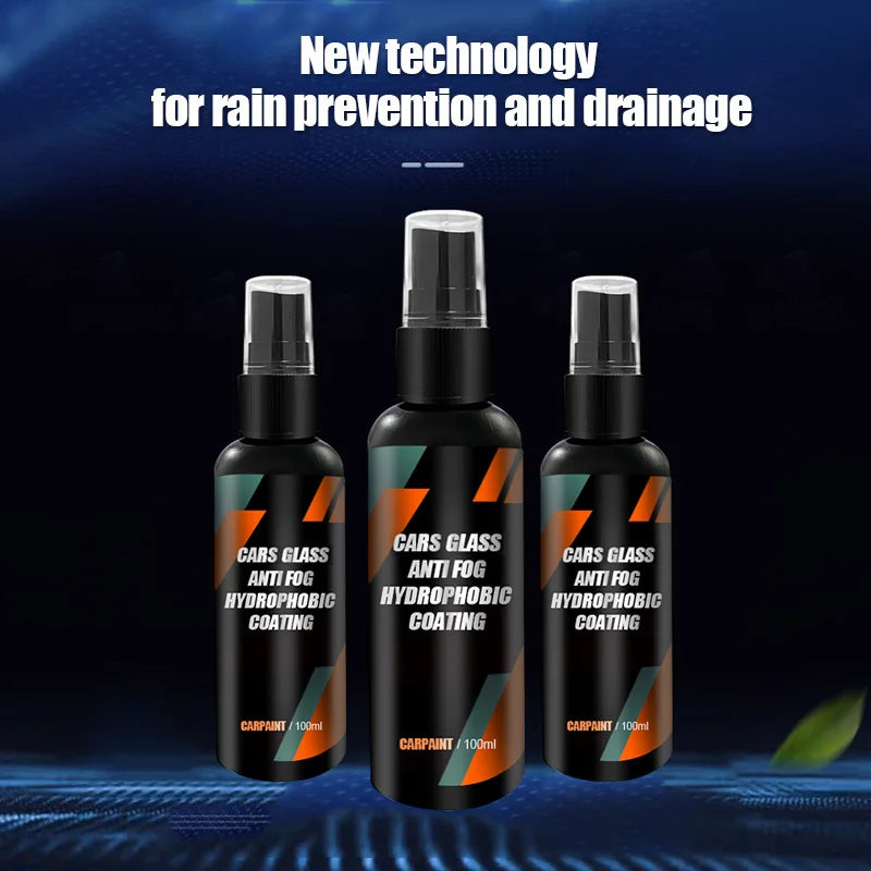 Car Water Repellent Spray Anti Rain Coating For Cars Glass Hydrophobic Anti-rain Liquid Windshield Mirror Mask Auto Chemical Age
