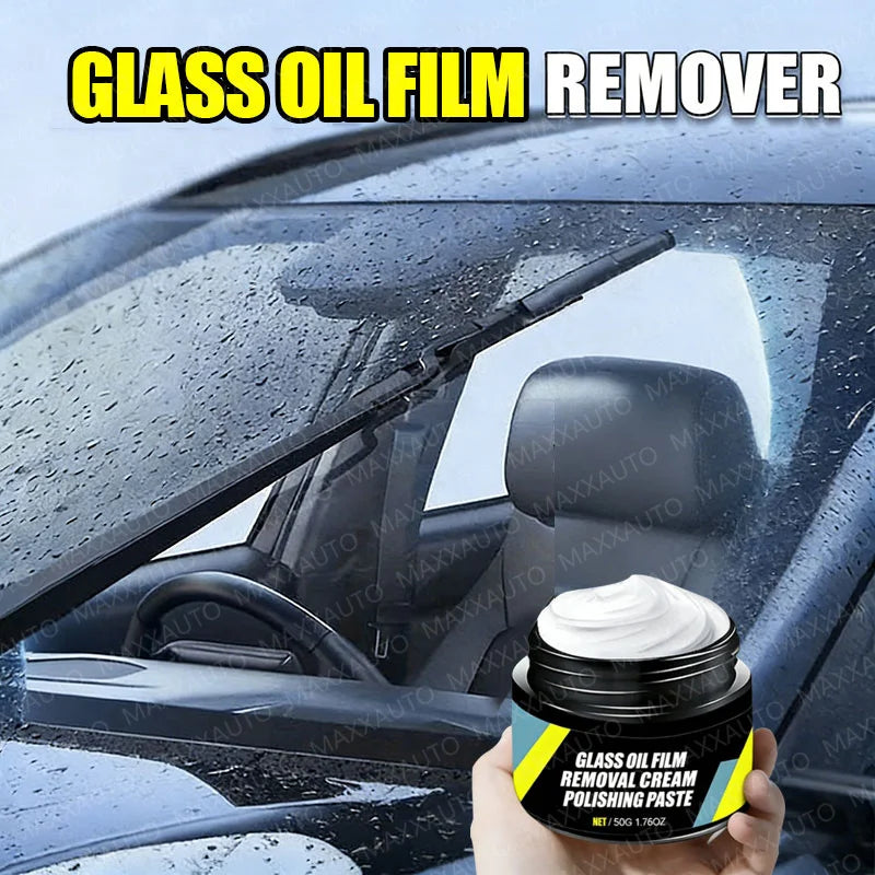 Car Glass Polis Oil Film Removal Paste Water Repellent Anti Rain for Windshield Rearview Glass Cleaning Hydrophobic Coating Kit