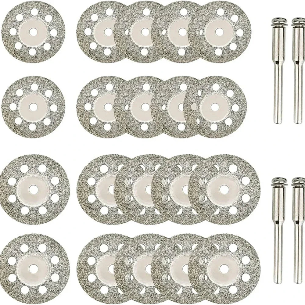 22mm Diamond Cutting Disc 3mm Grinding Wheel Mandrel for Metal Cutting Rotary Tool Electric Grinder Parts