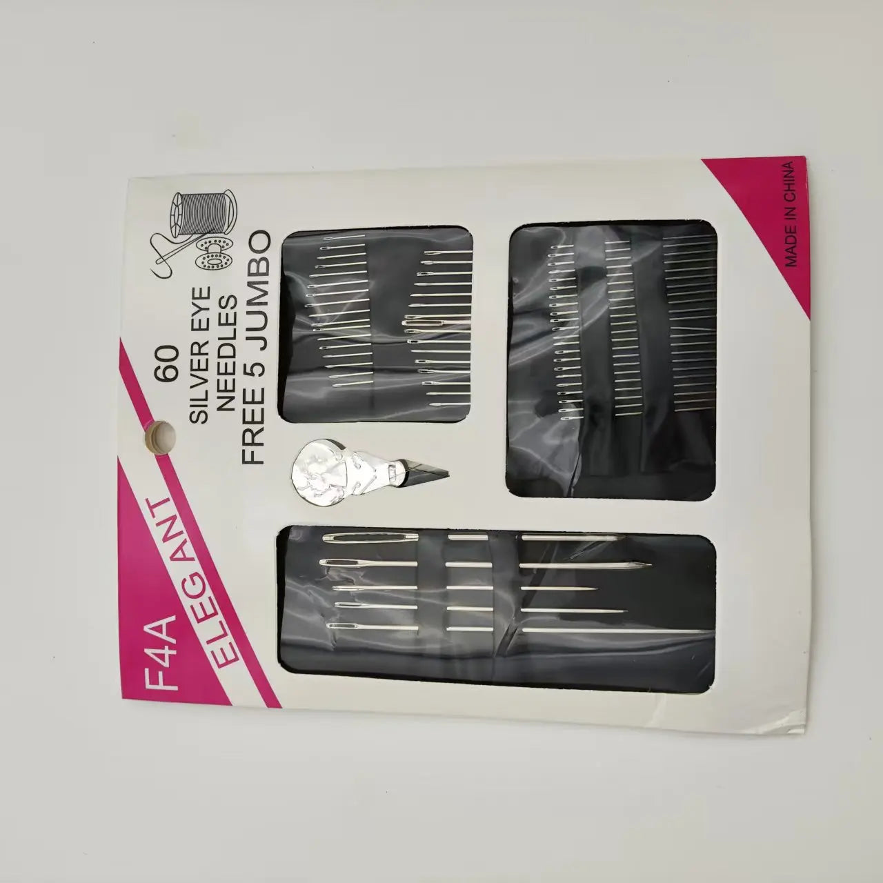 Stainless Steel Big Eye Hand Sewing Needles Set with Different Sizes for Sewing Needlework Embroidery Needles