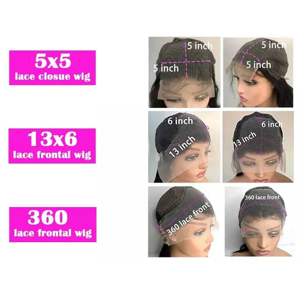 38 40Inch Deep Wave 13x6 Hd Lace Frontal Wig Curly Water Wave Human Hair 5x5 Lace Front Brazilian Wigs For Women Preplucked