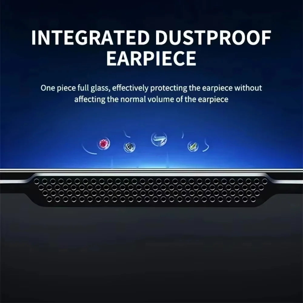 5PCS Easy Install HD Screen Protector For iPhone 17 16 13 Pro Max 11 15 14 16e 12 Mini XR X Xs 7 8 Plus Air Tempered Glass