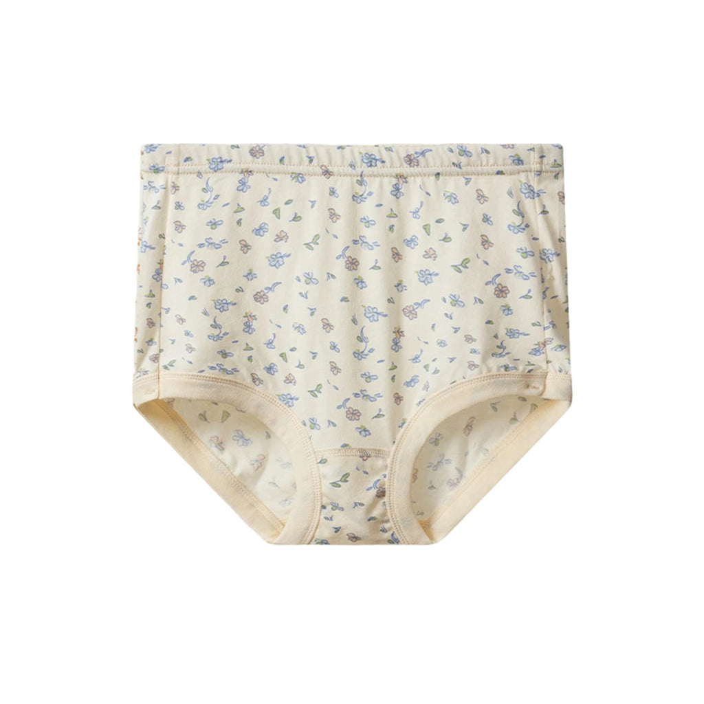 Floral Printed Women's Underwear High Waist Plus Size Ladies Briefs Breathable Thin Soft Daily Wear Comfortable Female Panties