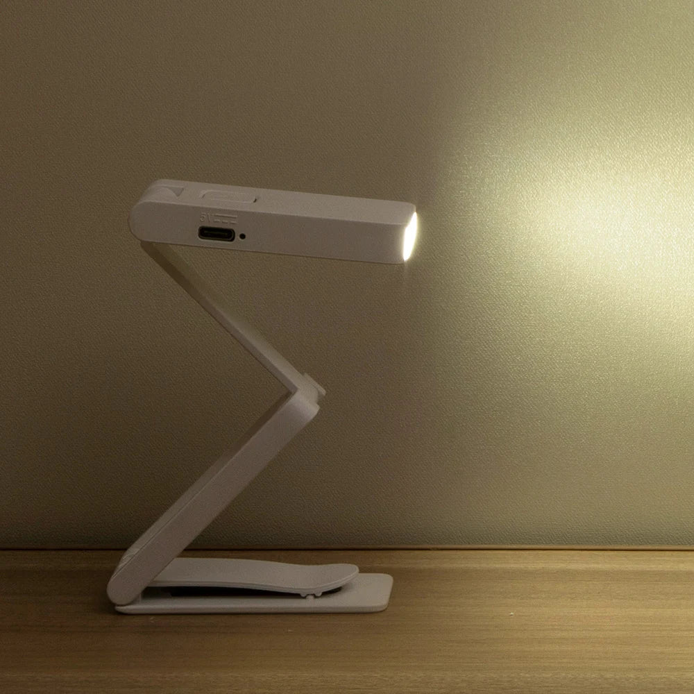 New Night Lights USB Rechargeable Folding Portable Reading Book Lights Eye Protection 3 Light Colors Adjustable Brightness Lamp