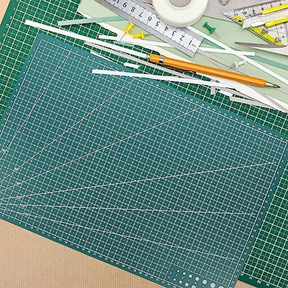 PVC A3 A4 A5 PVC Cutting Mat Cutting Board Workbench Patchwork Sewing Manual DIY Engraving Double-side Pad Leather Craft Tool