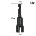 Natural color 65mm slotted socket hexagonal handle electric screwdriver wrench black butterfly hole socket wrench tool