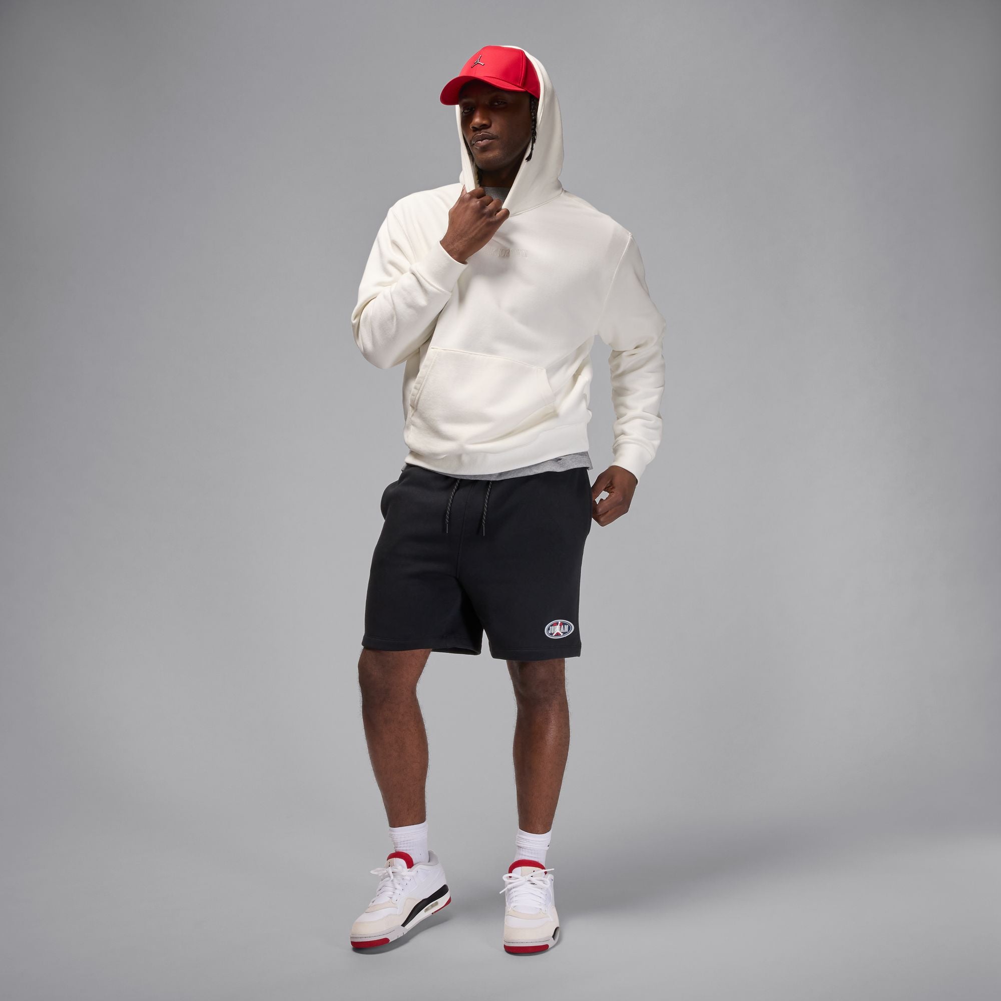 Air Jordan Mens Brooklyn Fleece Shorts - Black