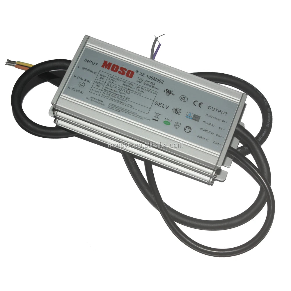 Moso Authorizaion X6-105M062 105W 62V 2.5A Moso LED Driver for LED Panel Light With 3 in 1 Dimmable Function