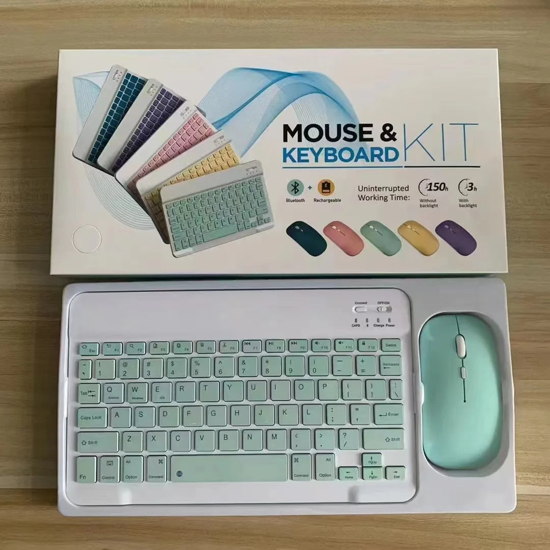 High Quality Wireless USB Keyboard and Mouse Combo Customizable Language for Tablet PC and Phone Split Style
