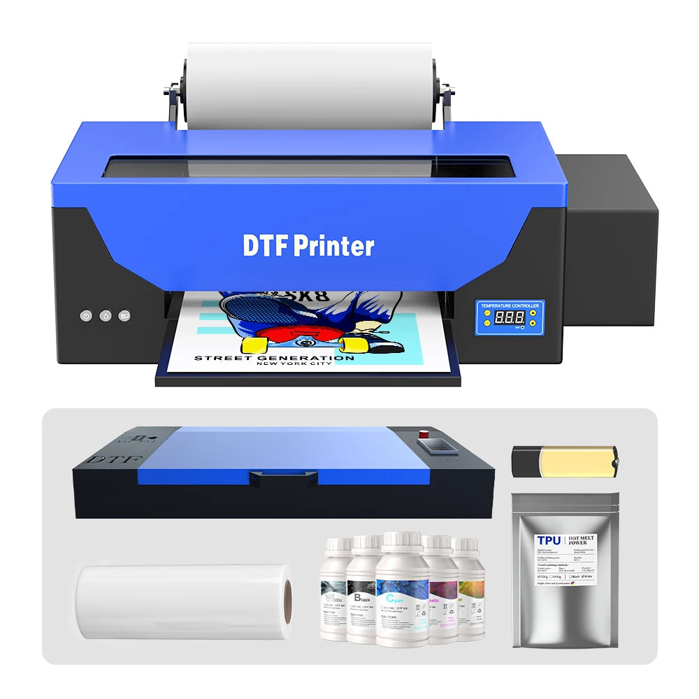 Colorsun Single Head A3 DTF Printer Direct to Film Printer R1390/L1800 Digital Inkjet Small Desktop A3 DTF Printer
