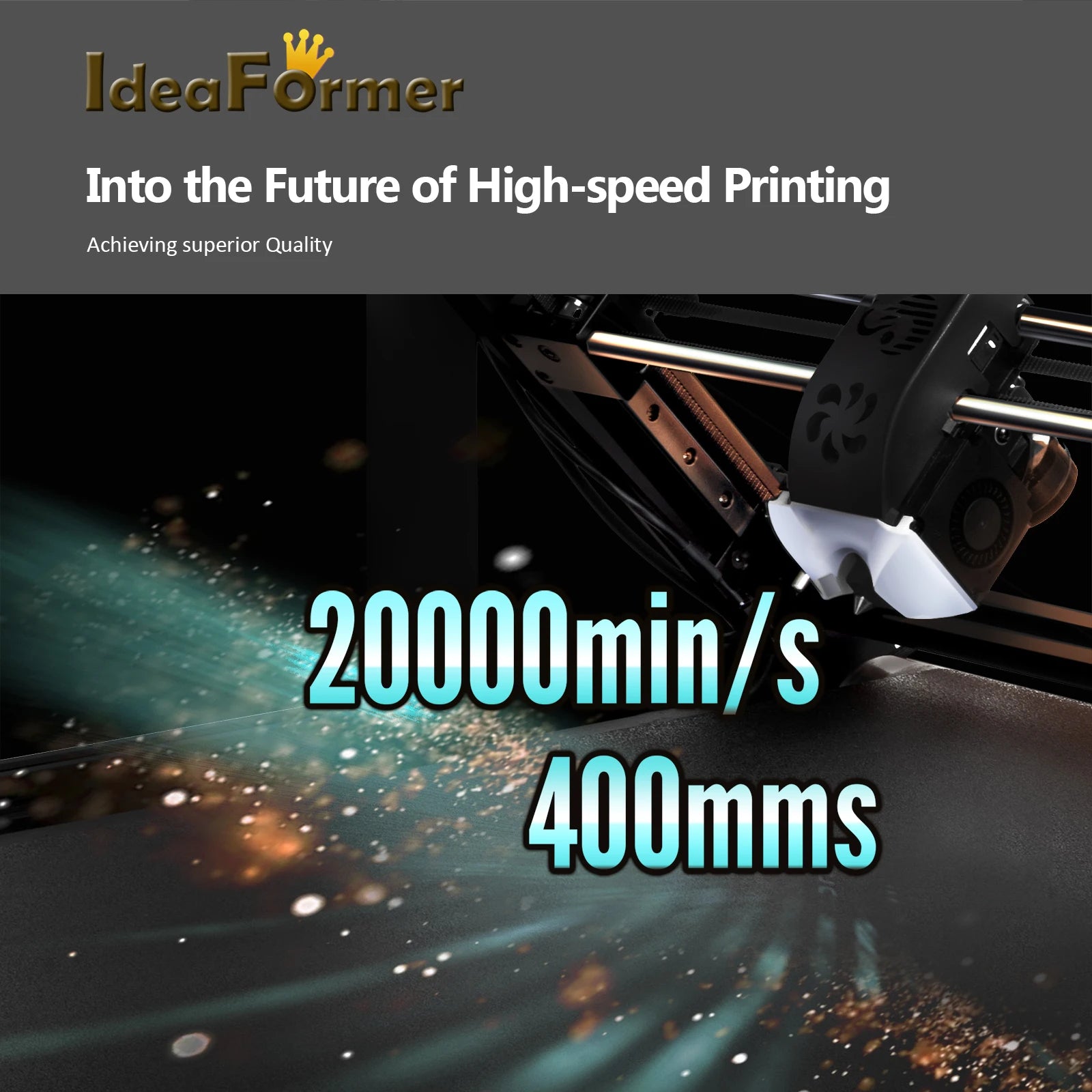 3D Printer Ideaformer IR3 V2 Conveyor Belt Infinite Z Printing 250*250*mm Endless Core-XY Silent Dual Gear Extruder FDM Machine