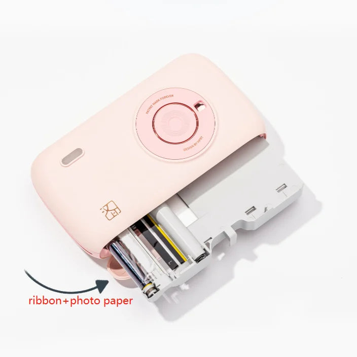 2025 New Arrivals Cp2100 3inch Wireless Plastic Color Inkless Pocket Portable Thermal Sublimation Photo Printer 15sec
