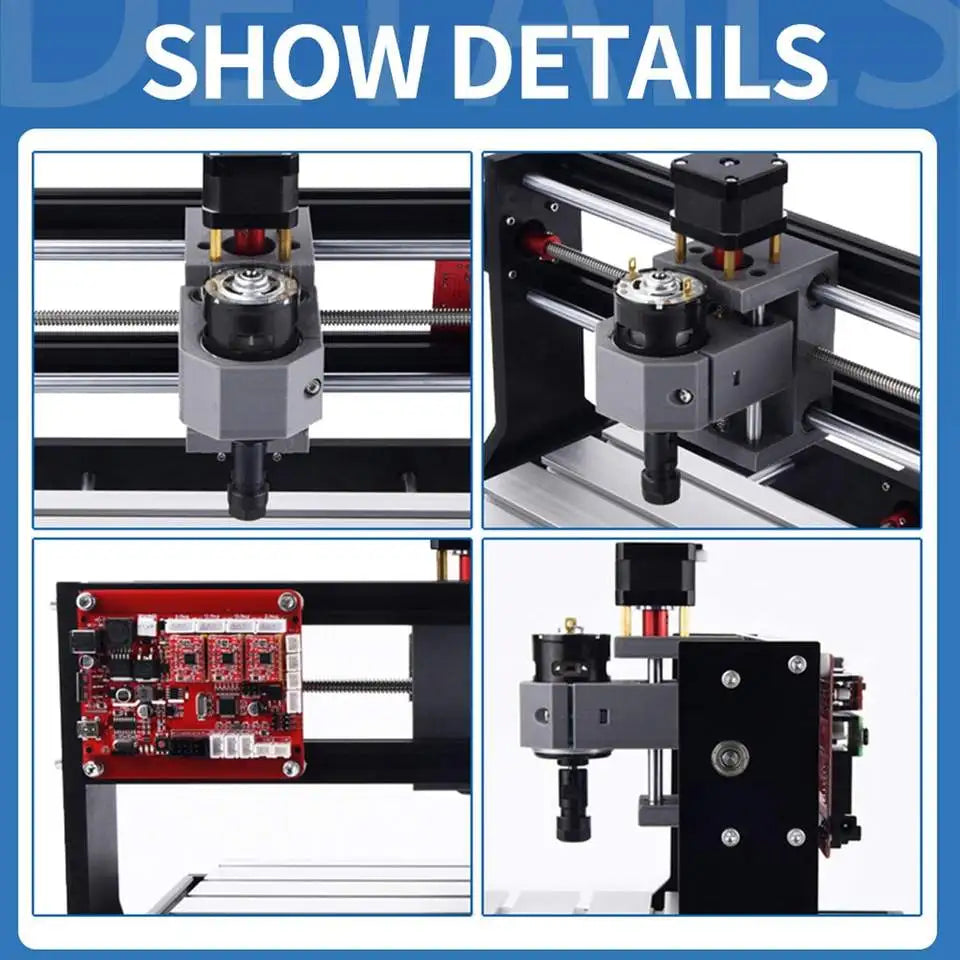 For New Wood CNC Router 3-Axis Bearing & Motor High-Power 775W Carving Machine Easy to Operate