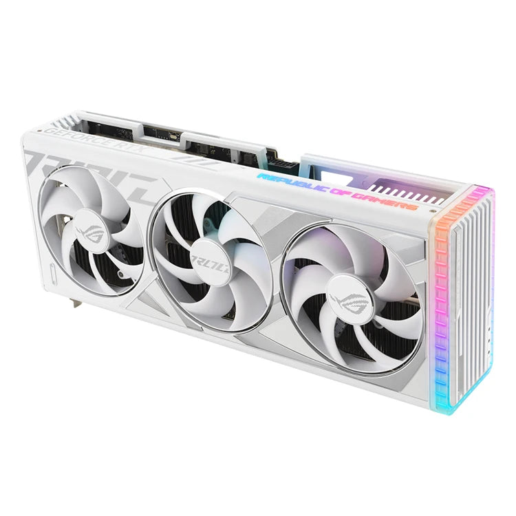 Used ASU'S ROG Strix GeForce RTX 4080 16GB GDDR6X White OC Edition Graphics Card With GDDR6X 256-bit Memory Support OverClock