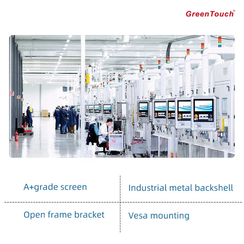 23.8 24 Inch Full HD IPS LCD Touch Screen Monitor Frameless Vandalproof Touch Display for Self-Service ATM KIOSKS Touch Monitor