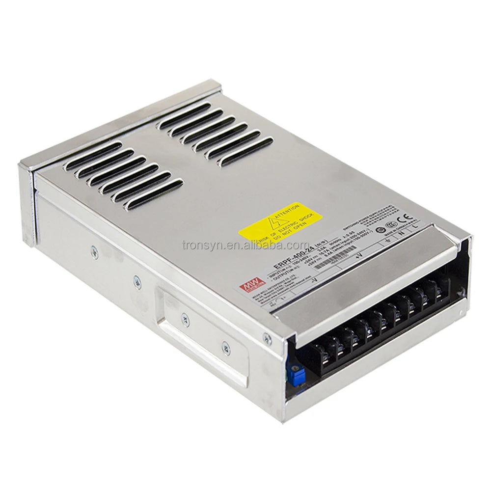 MeanWell ERPF-400-48 400W 48V Rainproof Power Supply Single Output AC DC Switching PFC for Industry Short Circuit Overload
