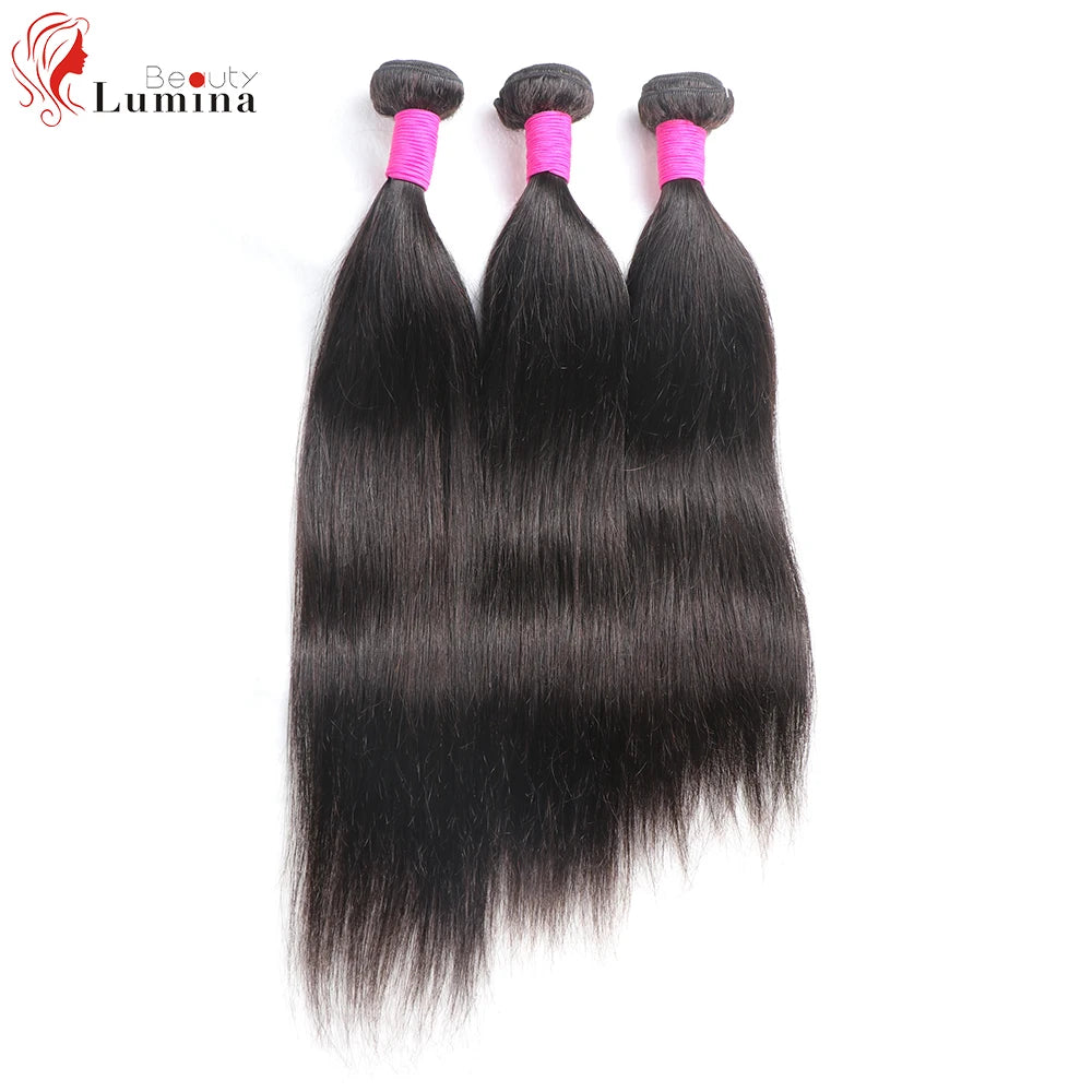 Malaysian Straight Hair Bundles 100% Remy Human Hair Extension Natural Color Bundles Straight Hair Weaves Can Buy 1 Piece 10-40