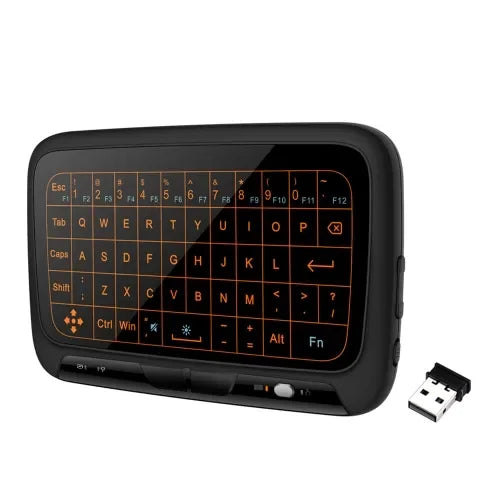 Wholesale 2.4Ghz Mini Wireless Portable Touchpad H18+ Keyboards Li-battery Rechargeable RGB Backlight Keyboard Factory