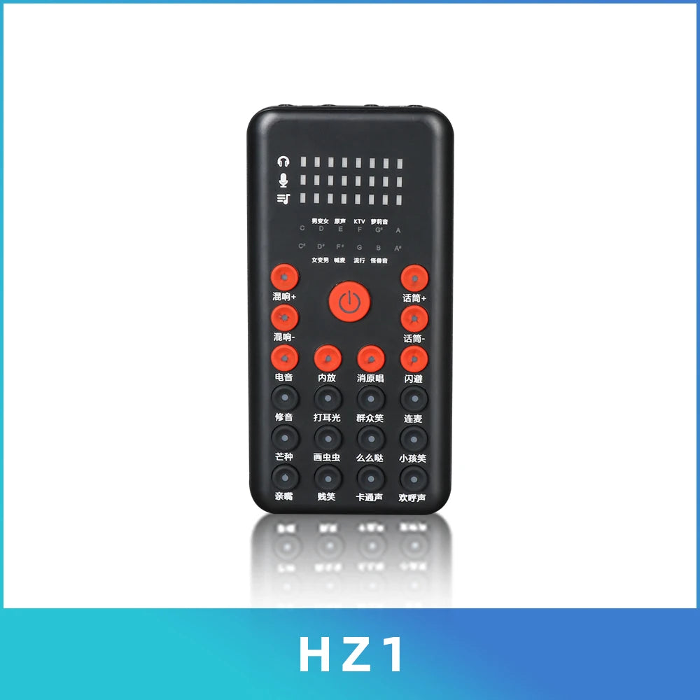 Mic Device Sound Effects Audio Mixer Universal Multi-functional Mobile Cell Phone Live Broadcast Microphone External Sound Card