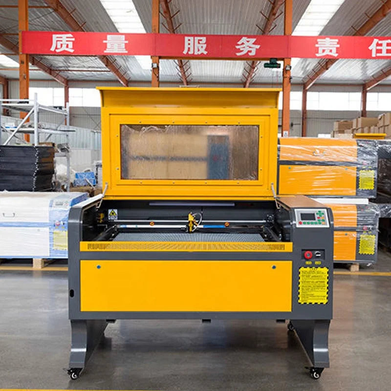 CO2 Laser Cutting Machine Bench-Top  2 Heads Water Cooling High Non-Metal Cutting for Acrylic/Glass/Leather/Plastic/MDF/Wood