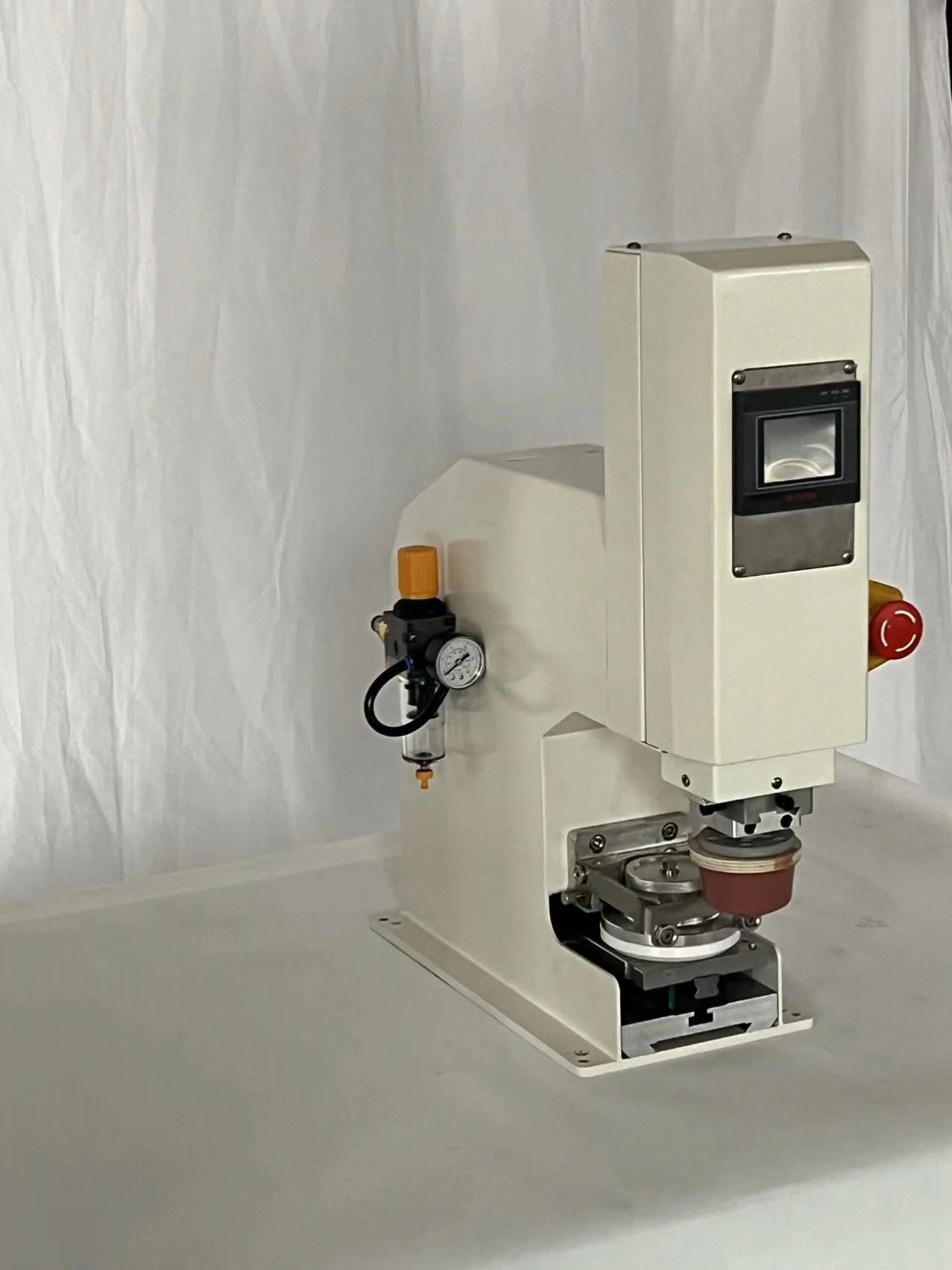 Environmentally Odorless Pad Printing Machine Pad Printing Ceramic Ring Closed Ink Cup Tompo Rubber Printer for Fabric