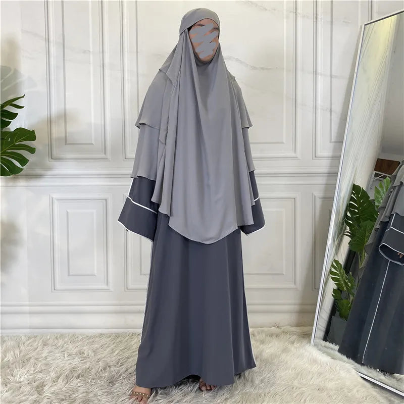 Niqab Muslim Breathable Three Layer Nida Face Veil Cover Modest Islamic Clothing Women Jilbab Prayer Hijab Niqab