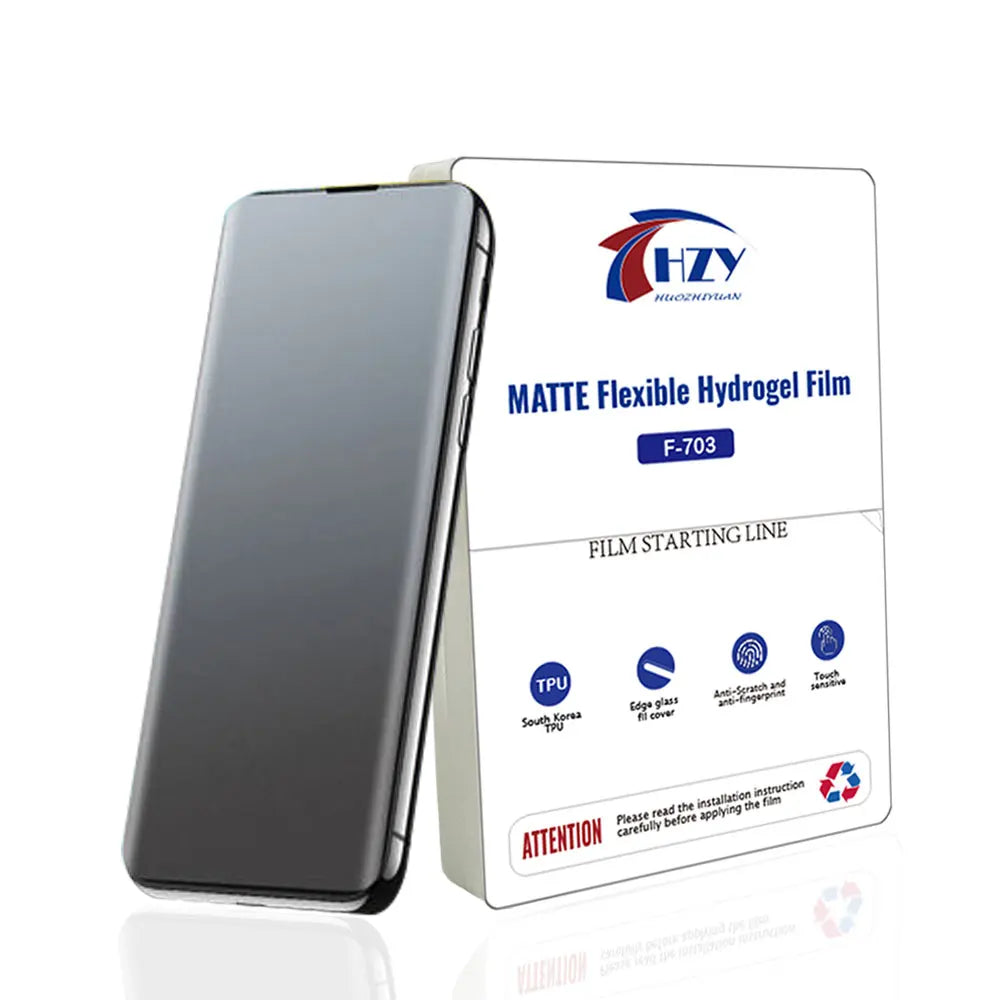 HZY F-701/F-703 Hydrogel Film HD Matte for iPhone Android Phone LCD Screen Protectors Intelligent Cutting Machine Plotter 50Pcs