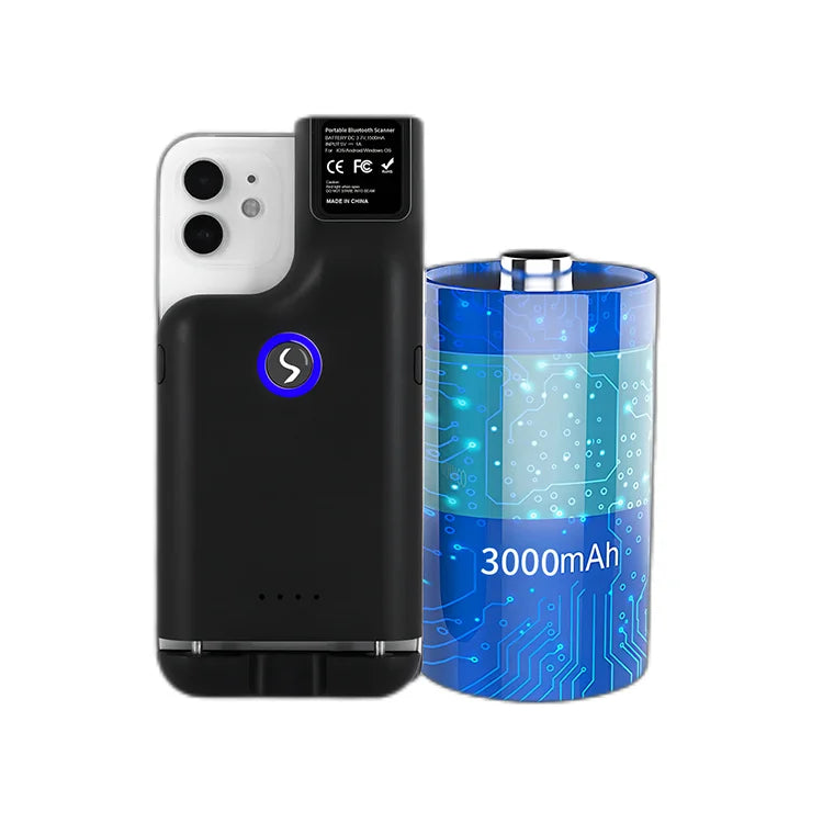 OEM ODM 2.4G BT Wireless 1D 2D Barcode Scanner CMOS Android Attachable Back Clip USB Stock Bar Code Reader for Shops