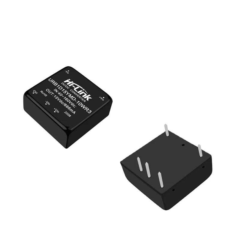 Official 10W DC-AC URB1D12YMD-10WR3 CCTV Step Supply Module 110V(40-160Vdc) 15V 666mA Isolated Switch Converter Single Output