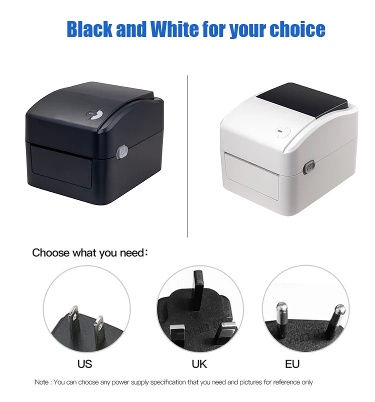 4 Inch Express Shipping Label Printer Thermal Barcode Label Blue Tooth USB Interface Printer Use for DHL,Ebay,A Mazon