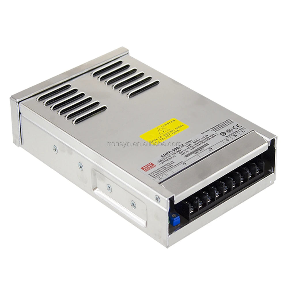 MeanWell ERPF-400-48 400W 48V Rainproof Power Supply Single Output AC DC Switching PFC for Industry Short Circuit Overload