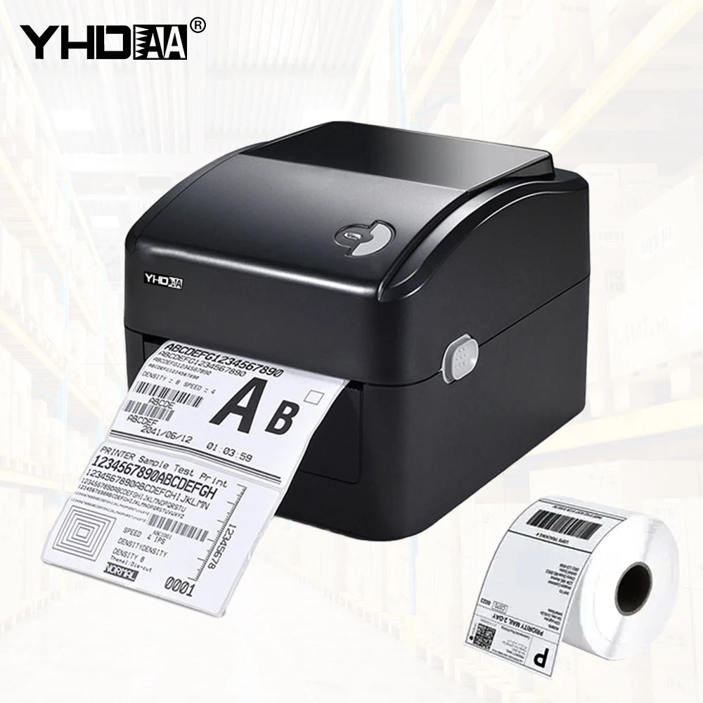 4 Inch Express Shipping Label Printer Thermal Barcode Label Blue Tooth USB Interface Printer Use for DHL,Ebay,A Mazon