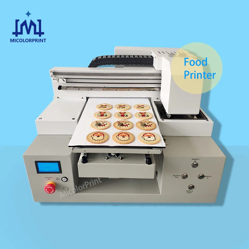 Factory Direct Sale Food Printer Cake Chocolate Candy Cookie Edible Ink Printing Machine A4 A3 Digital Flatbed Printer