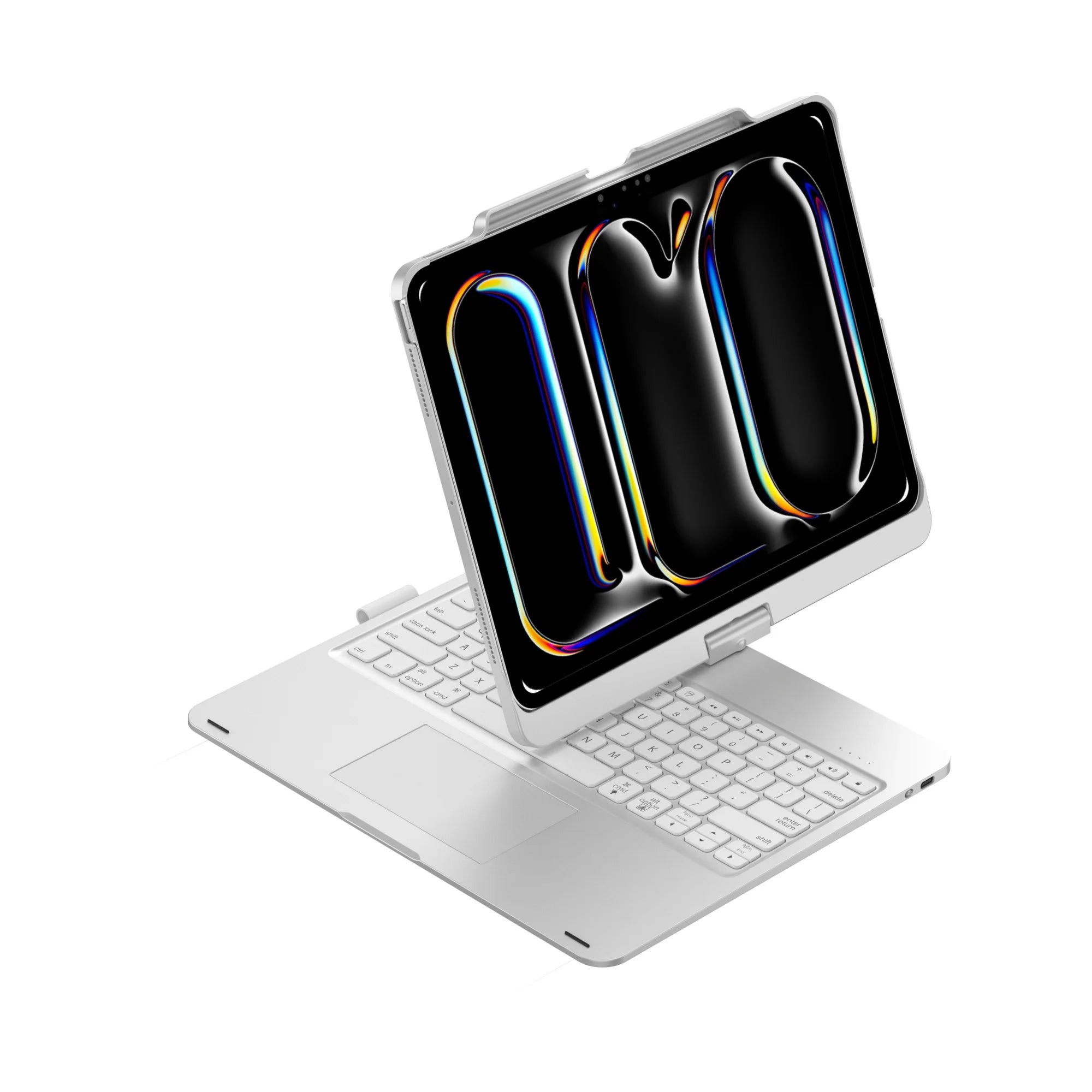 Portable 360 Degree Rotation Trackpad Wireless Backlit Keyboard Case for iPad Pro 12.9 Inch