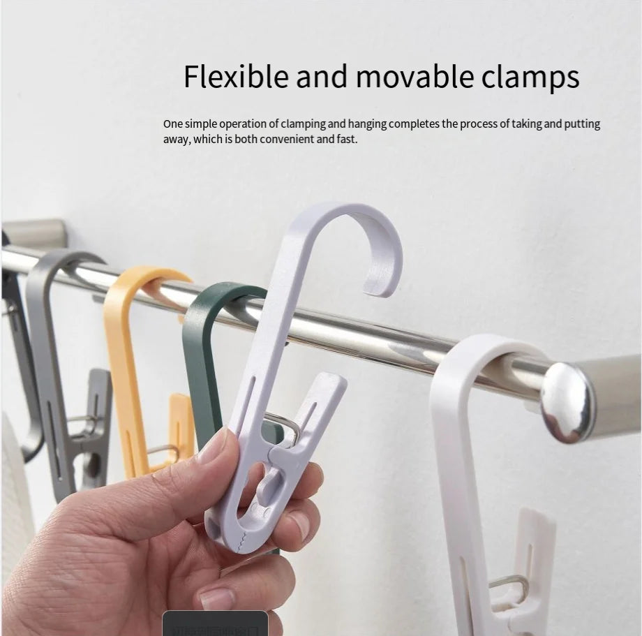 High Quality Household Space Saving S-Shaped Hooks Multi-Functional Hanging Clip Hook