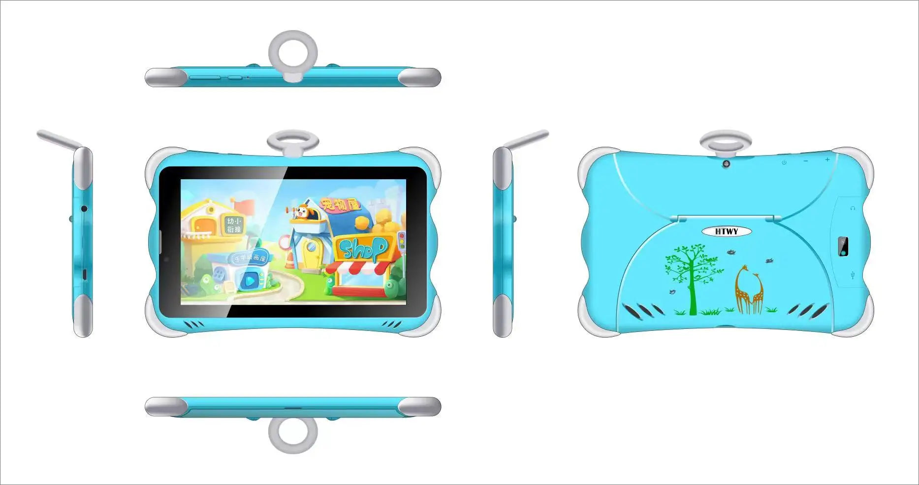Export 7inch Kids Tablet Pc Android 2SIM 7 Inch 12+256G Android Tablet PC 3G Call +WiFi Children's Toy + Android Tablet