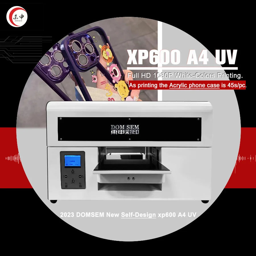 A4 Uv Printer Factory High Quality Xp600 Printhead Uv Inkjet Printers