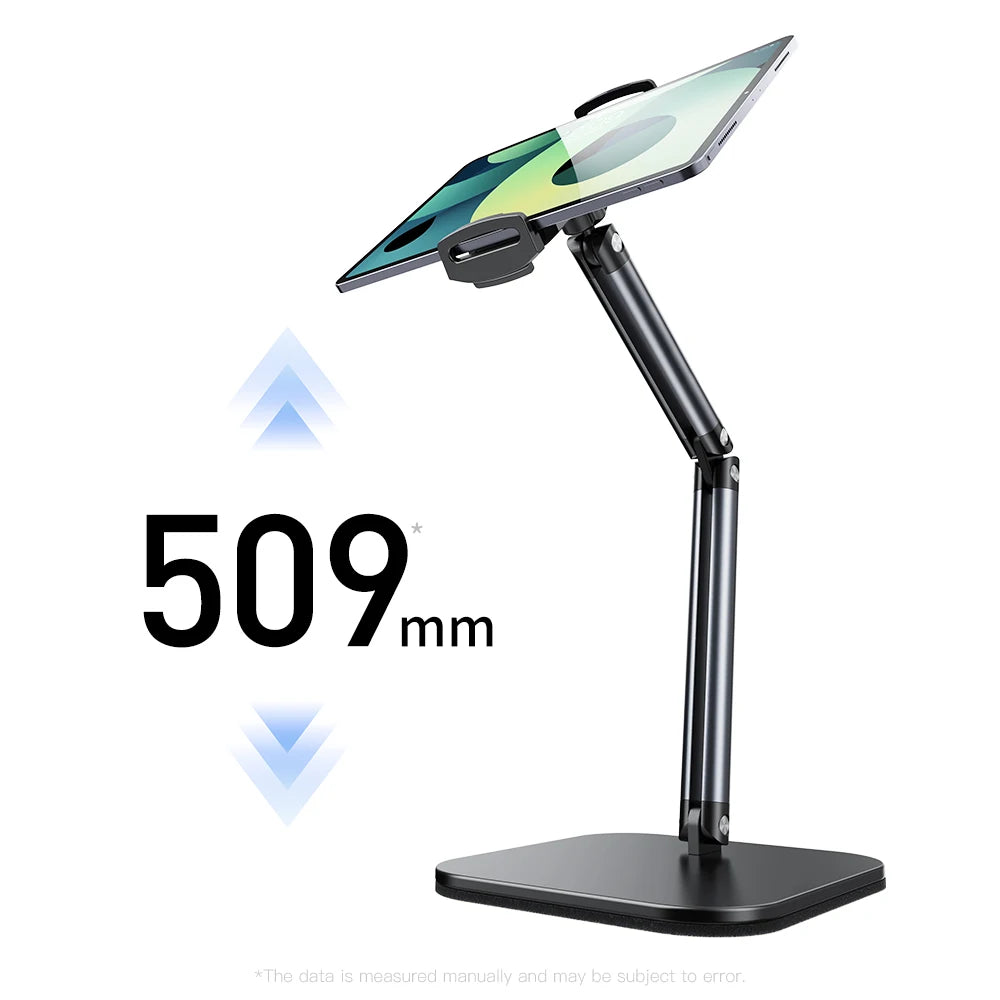 X69Pro Aluminum Alloy Tablet Live Phone Stand Holder Foldable Adjustable Desktop Tablet Stand for Ipad Iphone