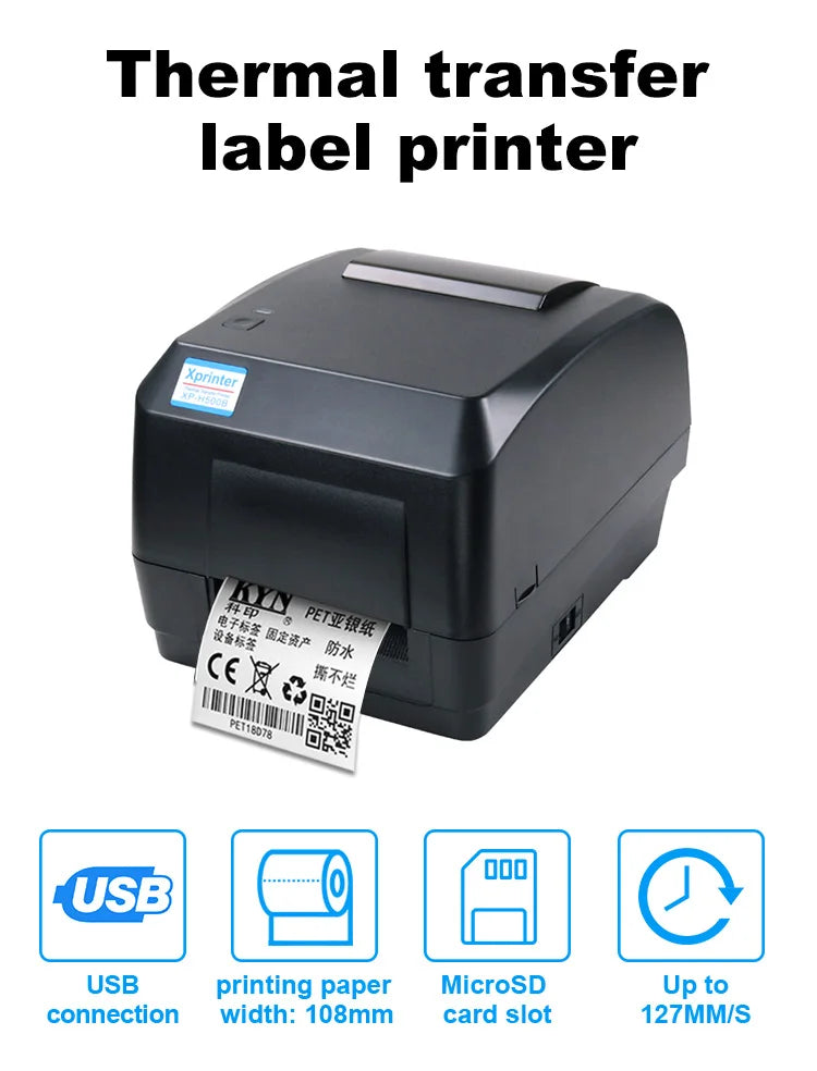 Best Seller A4 3 Inch for Label Printing Machine Roll Sticker Thermal Transfer Printer