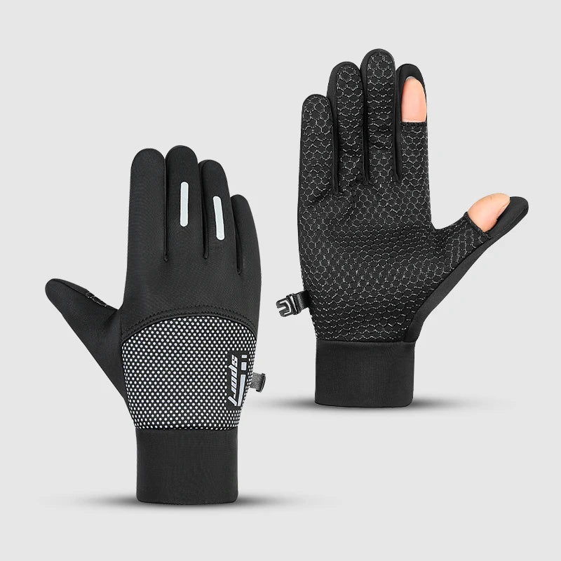 New Design Touch Screen Man Hand Warm Sport Waterproof Custom Bike Cycling Winter Gloves