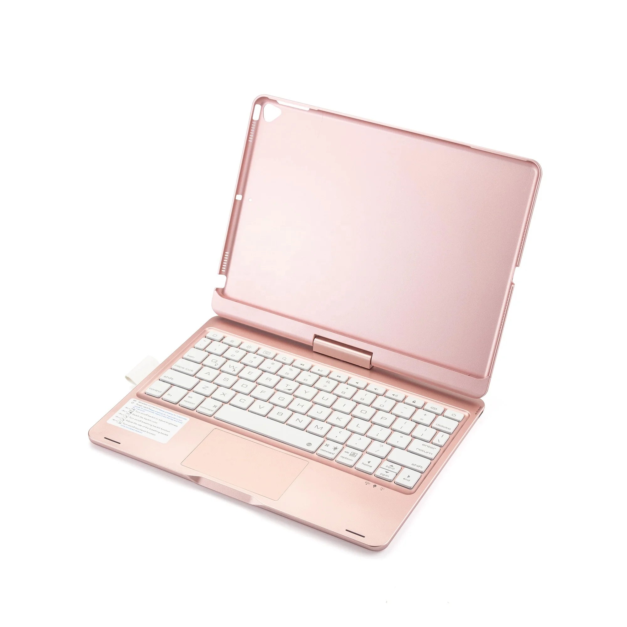 Tablet Keyboard Pencil Holder Backlit Blue Tooth Wireless Keyboard Case for iPad 9th 10.2 Inch