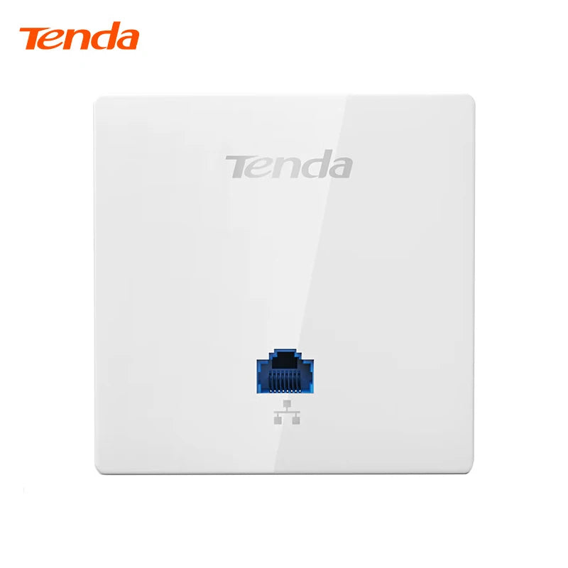 Tenda W12 300Mbps Dual Band Gigabit In-Wall WiFi AP 86mm IEEE 802.11n/g/b WEP Encryption 2x2 Antennas for Home Use